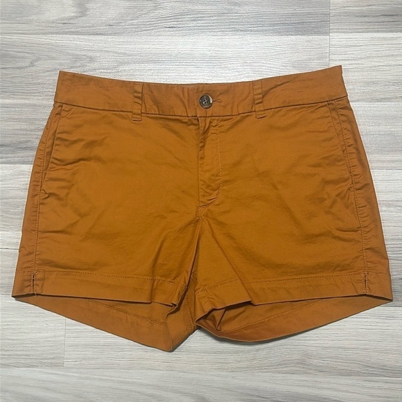Old Navy Mid Rise Everyday Shorts with Pockets Size 8 Cotton Spandex Rust - Picture 1 of 6